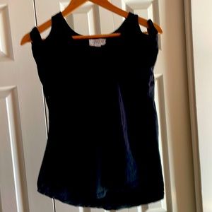Velvet brand black cotton cold shoulder.  Xs